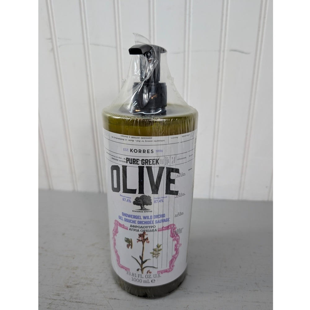 Korres Pure Greek Olive Wild Orchid Showergel Jumbo 33.81oz 1000ml Newโ Sealed